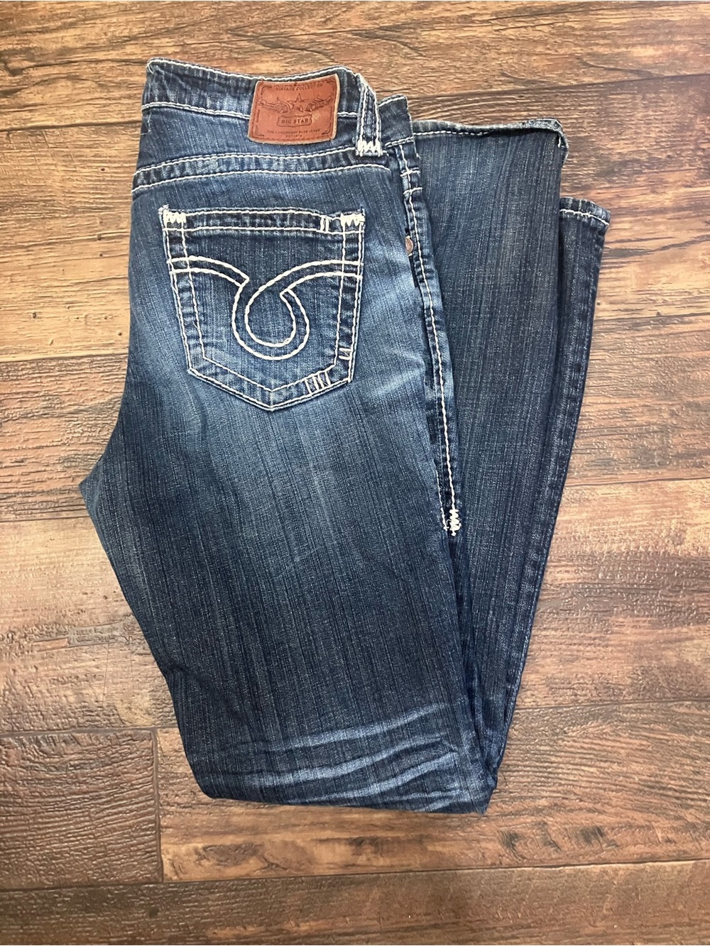 Big Star Women’s Boot Cut Jeans - Dark Blue Denim